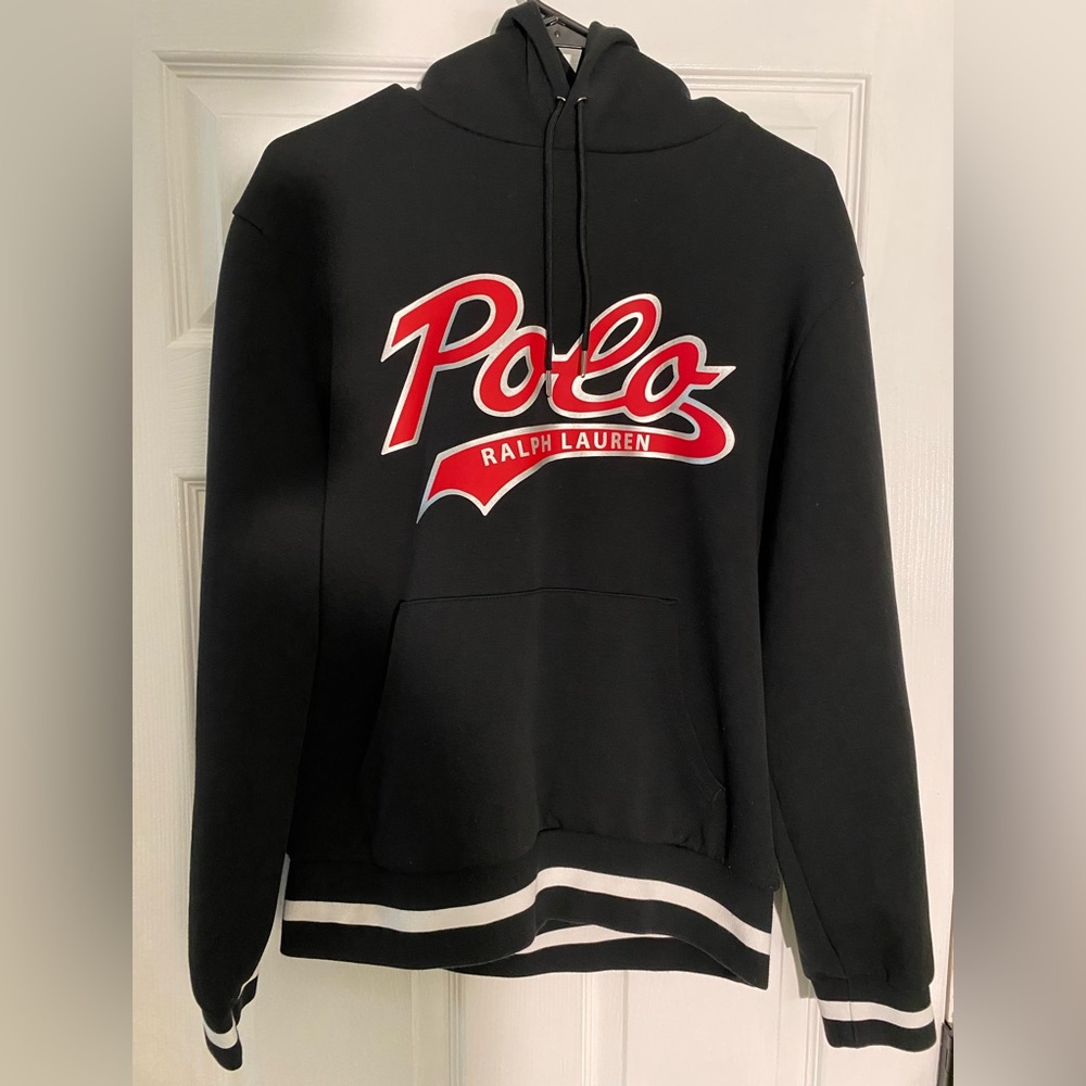 Polo Ralph Lauren Black Hoodie Size Medium